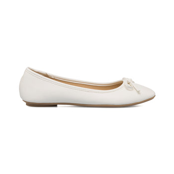 Ballerine bianche da donna con fiocchetto Lora Ferres, Donna, SKU w015000178, Immagine 0